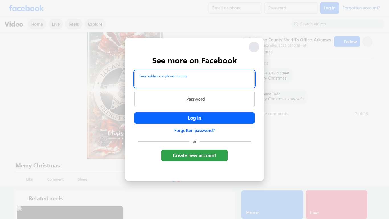 Merry Christmas Logan County Sheriff's Office, Arkansas Facebook